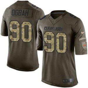 686232d967978_1 Browns #90 Emmanuel Ogbah Green Men's Stitched NFL Limited Salute to Service Jersey