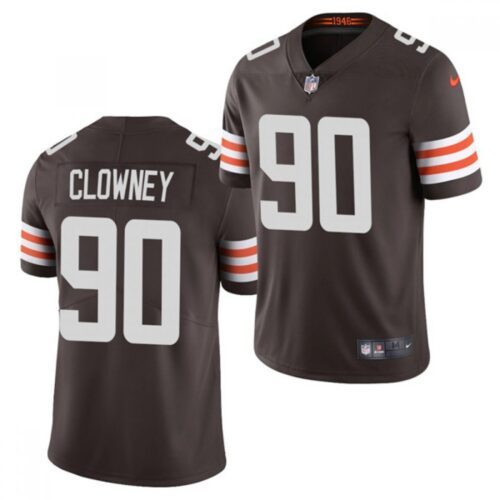 686232df9b353_1 Men's Cleveland Browns #90 Jadeveon Clowney 2021 Brown Vapor Untouchable Limited Stitched NFL Jersey