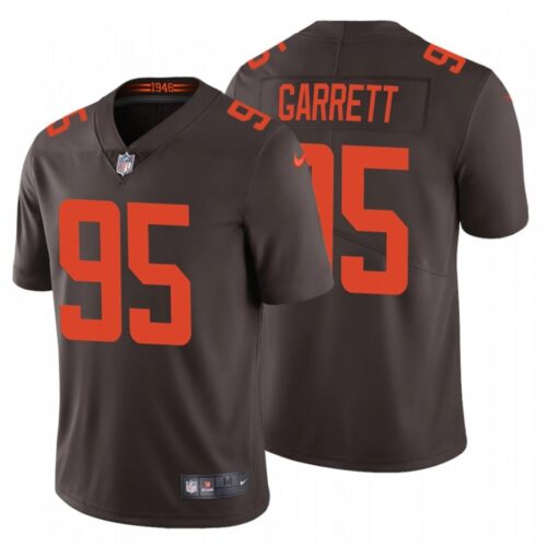 686232ec2e081_1 Men's Cleveland Browns #95 Myles Garrett New Brown Vapor Untouchable Limited Stitched Jersey
