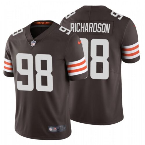 6862330865f0e_1 Men's Cleveland Browns #98 Sheldon Richardson 2020 New Brown Vapor Untouchable Limited Stitched Jersey