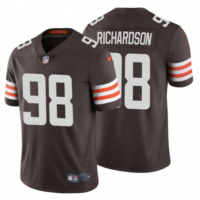 6862330865f0e_1 Men's Cleveland Browns #98 Sheldon Richardson 2020 New Brown Vapor Untouchable Limited Stitched Jersey