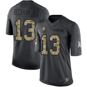 6862332400388_1 Men's Cleveland Browns #13 Odell Beckham Jr. Black Salute To Service Limited Stitched NFL Jersey