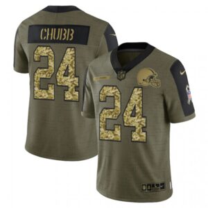 6862333b87cc2_1 Men's Cleveland Browns #24 Nick Chubb 2021 Olive Camo Salute To Service Limited Stitched Jersey