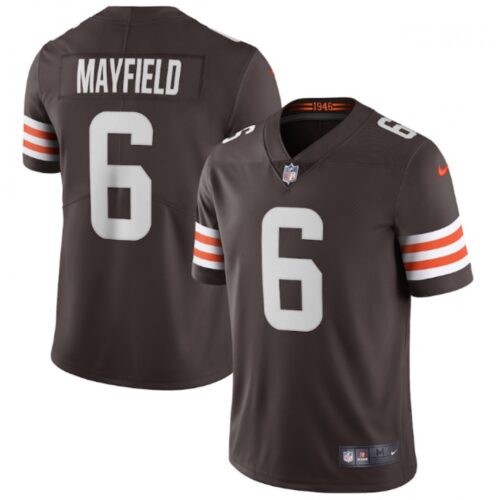 686233c2ca081_1 Men's Cleveland Browns #6 Baker Mayfield?New Brown Vapor Untouchable Limited NFL Stitched Jersey