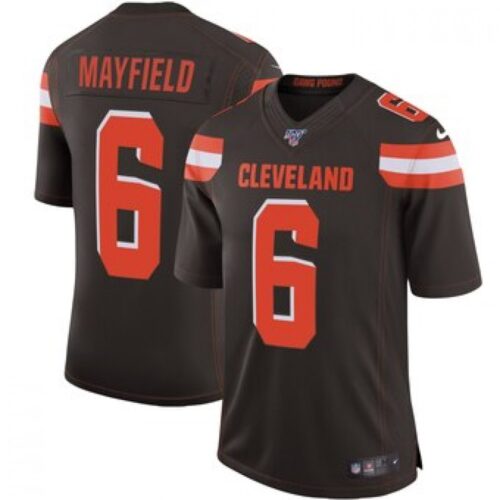 686233cf67093_1 Men's Cleveland Browns #6 Baker Mayfield Brown 2019 100th Season Vapor Untouchable Limited Stitched NFL Jersey