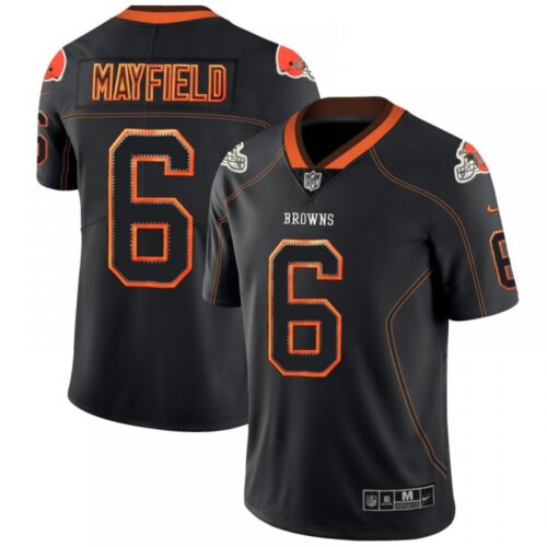 686233dc4a2cb_1 Men's Cleveland Browns #6 Baker Mayfield Black 2018 Lights Out Color Rush NFL Limited Stitched Jersey