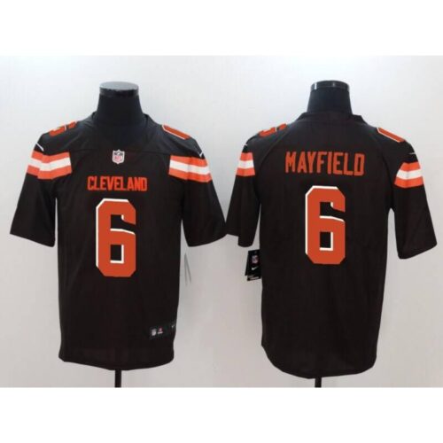 686233df75577_1 Men's Cleveland Browns #6 Baker Mayfield Brown 2018 NFL Draft Vapor Untouchable Limited Stitched Jersey