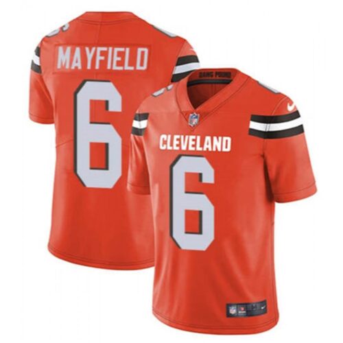 686233e5cacee_1 Men's Cleveland Browns #6 Baker Mayfield Orange 2018 NFL Draft Vapor Untouchable Limited Stitched Jersey
