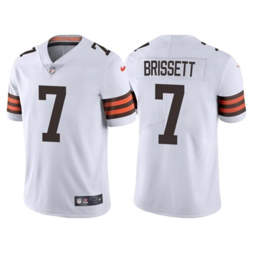 6862340f36b35_1 Men's Cleveland Browns #7 Jacoby Brissett White Vapor Untouchable Limited Stitched Jersey