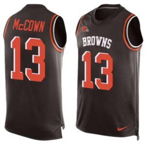 6862344d237fc_1 Browns #13 Josh McCown Brown Team Color Men's Stitched NFL Limited Tank Top Jersey