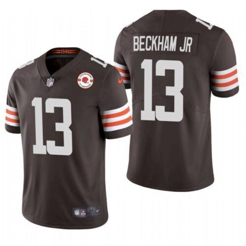 6862345700a1a_1 Men's Cleveland Browns #13 Odell Beckham Jr. 2021 Brown 75th Anniversary Vapor Untouchable Limited Stitched NFL Jersey