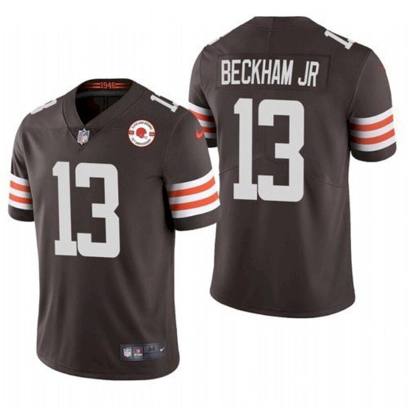 6862345700a1a_1 Men's Cleveland Browns #13 Odell Beckham Jr. 2021 Brown 75th Anniversary Vapor Untouchable Limited Stitched NFL Jersey