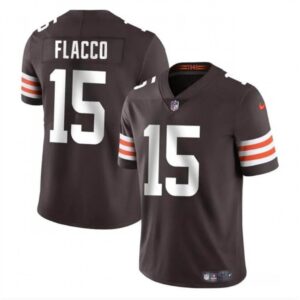 68623460b0830_1 Men's Cleveland Browns #15 Joe Flacco Brown Vapor Untouchable Limited Stitched Jersey
