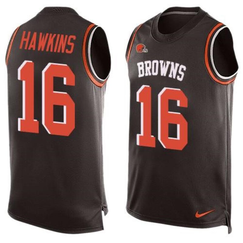 6862346d55892_1 Browns #16 Andrew Hawkins Brown Team Color Men's Stitched NFL Limited Tank Top Jersey