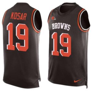 6862348c84670_1 Browns #19 Bernie Kosar Brown Team Color Men's Stitched NFL Limited Tank Top Jersey