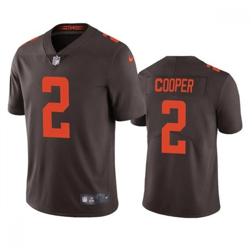 68623496b3d2c_1 Men's Cleveland Browns #2 Amari Cooper Brown Color Rush Vapor Untouchable Limited Stitched Jersey