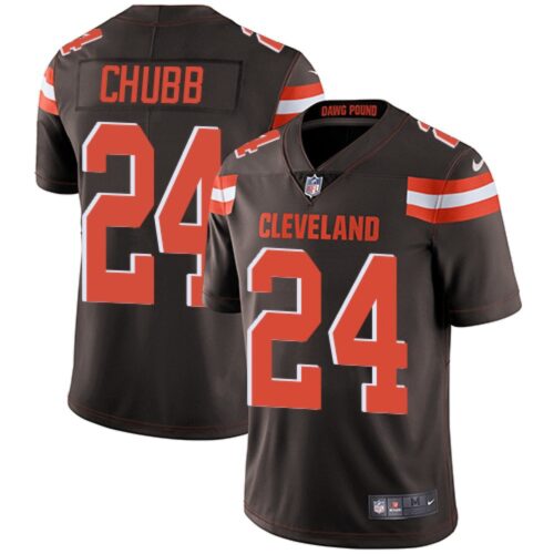 686234ce260ec_1 Men's Cleveland Browns #24 Nick Chubb Brown Vapor Untouchable Limited Stitched NFL Jersey
