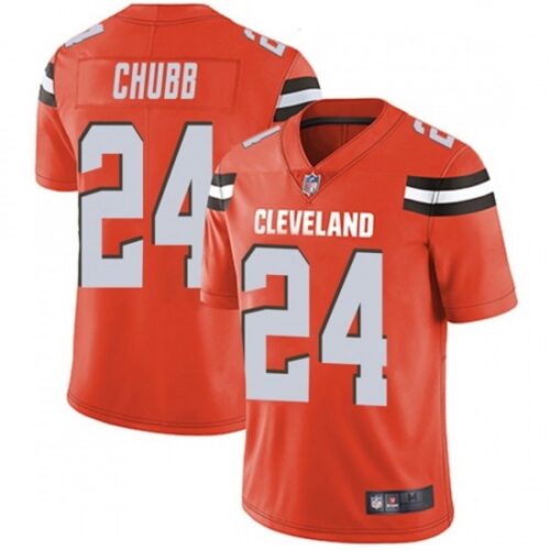 686234d168ced_1 Men's Cleveland Browns #24 Nick Chubb Orange Vapor Untouchable Limited Stitched NFL Jersey