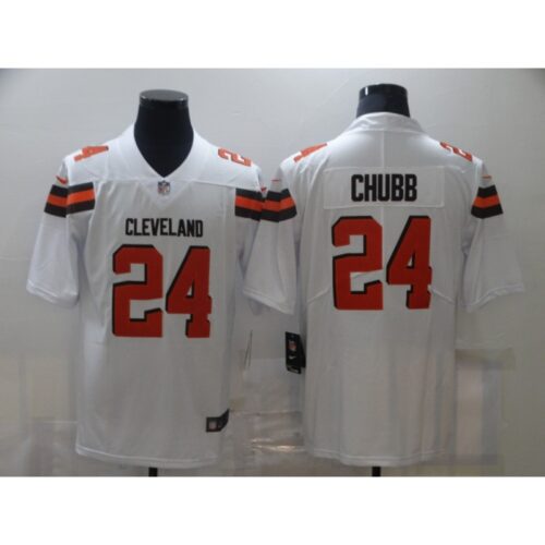 686234d4d72d6_1 Men's Cleveland Browns #24 Nick Chubb White Vapor Untouchable Limited Stitched Jersey