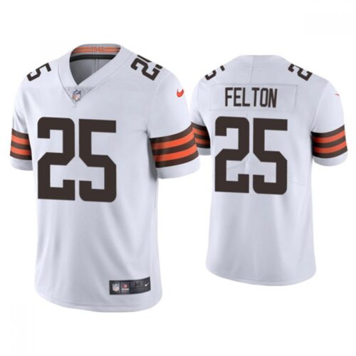 686234db3e78d_1 Men's Cleveland Browns #25 Demetric Felton 2021 White Vapor Untouchable Limited Stitched NFL Jersey