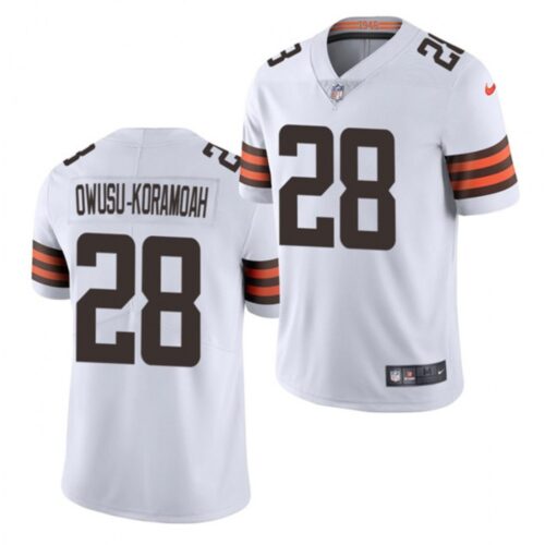 68623504c1e68_1 Men's Cleveland Browns #28 Jeremiah Owusu-Koramoah 2021 Draft White Vapor Untouchable Limited Stitched NFL Jersey