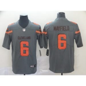 68623525b53ac_1 Men's Cleveland Browns #6 Baker Mayfield Gray Inverted Legend Stitched NFL Jersey