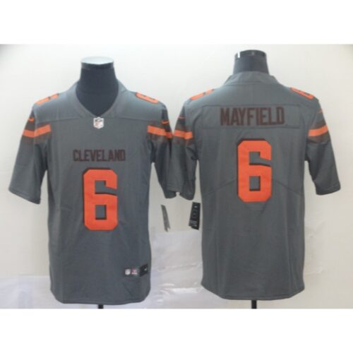 68623525b53ac_1 Men's Cleveland Browns #6 Baker Mayfield Gray Inverted Legend Stitched NFL Jersey