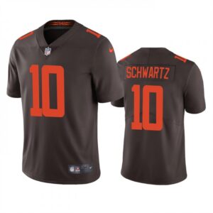 6862355281975_1 Men's Cleveland Browns #10 Anthony Schwartz Brown Vapor Untouchable Limited Stitched Jersey
