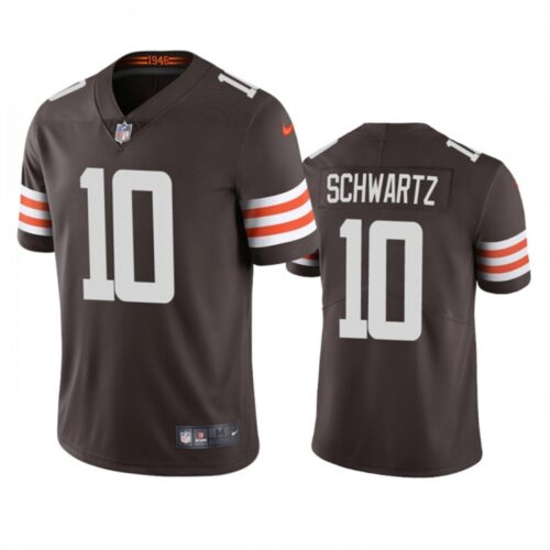 68623555a8158_1 Men's Cleveland Browns #10 Anthony Schwartz Tan Brown Vapor Untouchable Limited Stitched Jersey