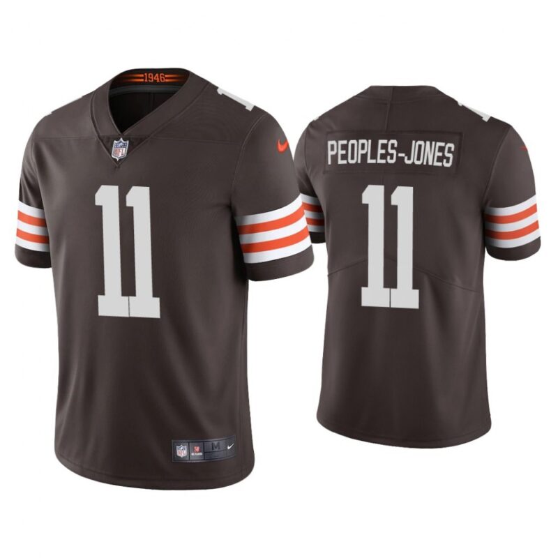 6862355c21719_1 Men's Cleveland Browns #11 Donovan Peoples-Jones New Brown Vapor Untouchable Limited Stitched Jersey