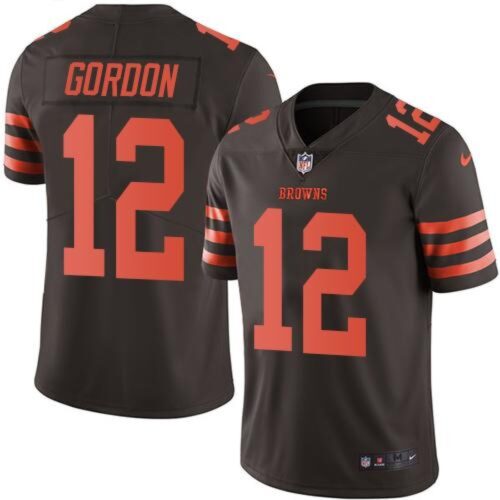 68623568b1438_1 Browns #12 Josh Gordon Brown Men's Stitched NFL Limited Rush Jersey