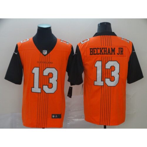 6862358cb7e82_1 Men's Cleveland Browns #13 Odell Beckham Jr. Orange 2019 City Edition Limited Stitched NFL Jersey