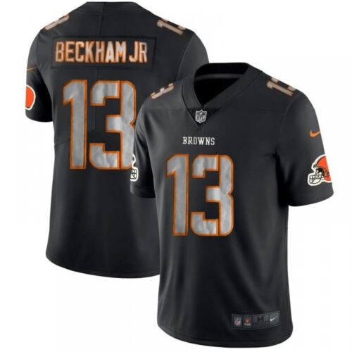 6862359de4440_1 Men's Cleveland Browns #13 Odell Beckham Jr. Black Impact Limited Stitched NFL Jersey