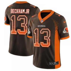 686235a790421_1 Men's Cleveland Browns #13 Odell Beckham Jr. Brown Drift Fashion Color Rush Limited Stitched NFL Jersey