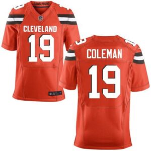 686237463f6de_1 Browns #19 Corey Coleman Orange Alternate Men's Stitched NFL Elite Jersey