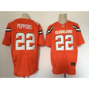 6862375029d34_1 Men's Cleveland Browns #22 Jabrill Peppers Orange Alternate Stitched NFL New Elite Jersey