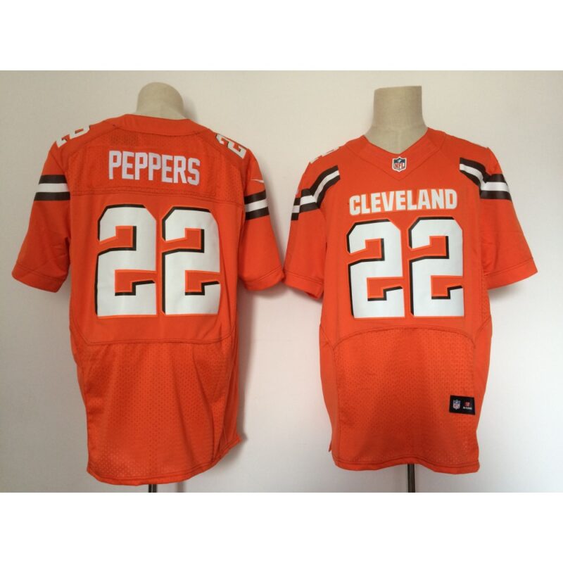 6862375029d34_1 Men's Cleveland Browns #22 Jabrill Peppers Orange Alternate Stitched NFL New Elite Jersey