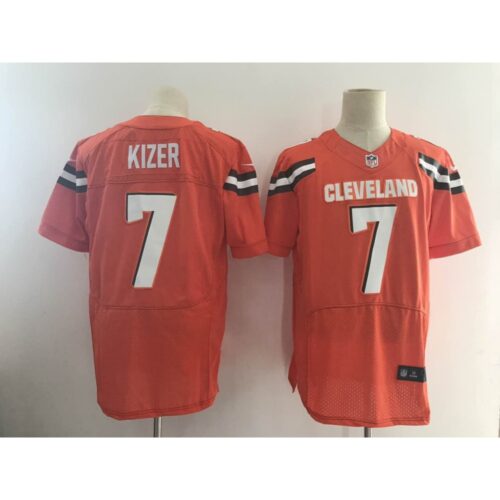 6862377167b40_1 Men's Cleveland Browns #7 DeShone Kizer Orange Alternate Stitched NFL New Elite Jersey