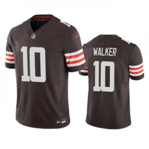 686237b901324_1 Men's Cleveland Browns #10 P.J. Walker Brown 2023 F.U.S.E. Vapor Untouchable Limited Stitched Jersey