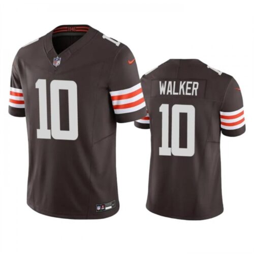 686237b901324_1 Men's Cleveland Browns #10 P.J. Walker Brown 2023 F.U.S.E. Vapor Untouchable Limited Stitched Jersey