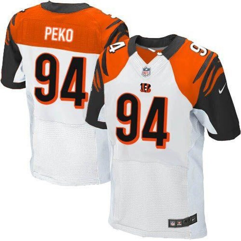 686238389be1c_1 Bengals #94 Domata Peko White Men's Stitched NFL Elite Jersey