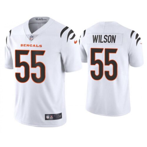 686238a5a6cb3_1 Men's Cincinnati Bengals #55 Logan Wilson 2021 White Vapor Untouchable Limited Stitched Jersey