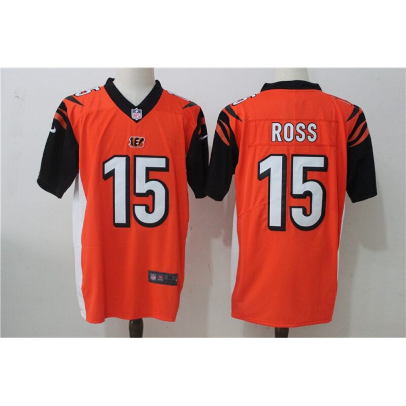 686238ed8e6fe_1 Men's Cincinnati Bengals #15 John Ross Orange Stitched NFL Vapor Untouchable Limited Jersey