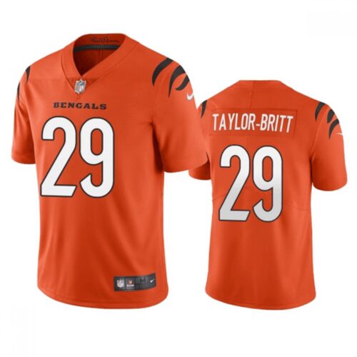 68623912eca15_1 Men's Cincinnati Bengals #29 Cam Taylor-Britt Orange Vapor Limited Stitched Football Jersey