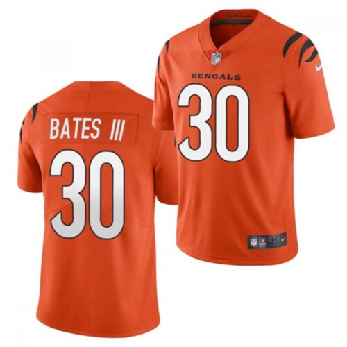 68623919931c3_1 Men's Cincinnati Bengals #30 Jessie Bates III 2021 New Orange Vapor Untouchable Limited Stitched Jersey