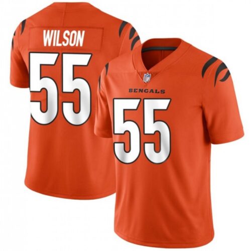 6862392a52be2_1 Men's Cincinnati Bengals #55 Logan Wilson 2021 Orange Vapor Untouchable Limited Stitched Jersey