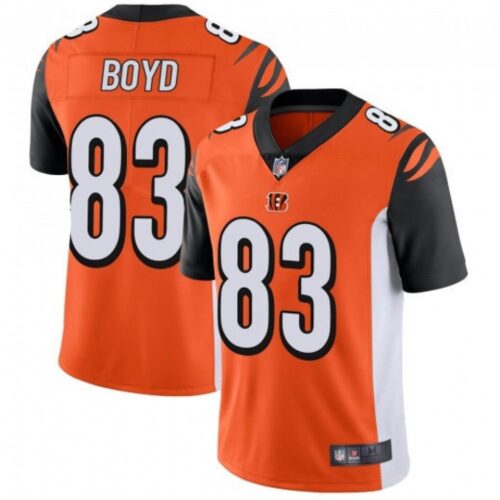 6862393481c73_1 Men's Cincinnati Bengals #83 Tyler Boyd Orange Vapor Untouchable Limited Stitched Jersey