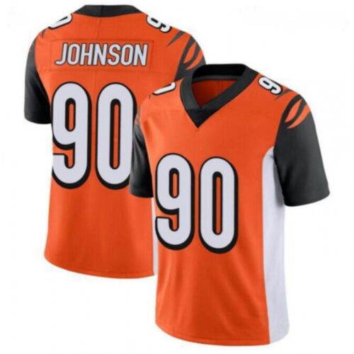 68623953597d0_1 Men's Cincinnati Bengals #90 Michael Johnson Orange Vapor Untouchable Limited Stitched Jersey
