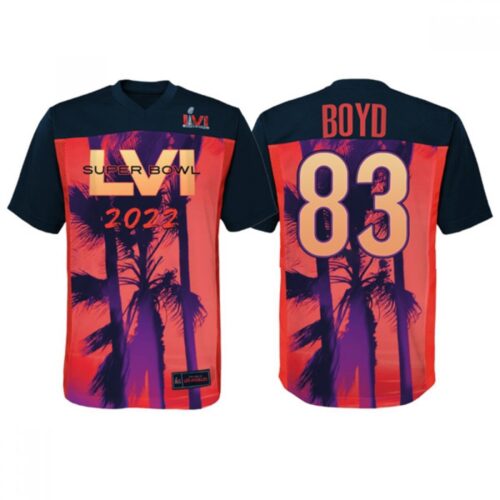 6862396b15416_1 Men's Cincinnati Bengals #83 Tyler Boyd Super Bowl LVI Red/Black Stitched Jersey