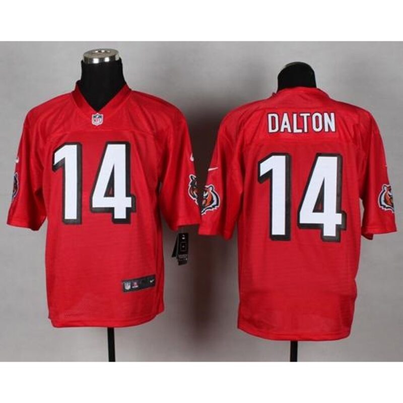 6862397943b72_1 Bengals #14 Andy Dalton Red Men's Stitched NFL Elite QB Practice Jersey